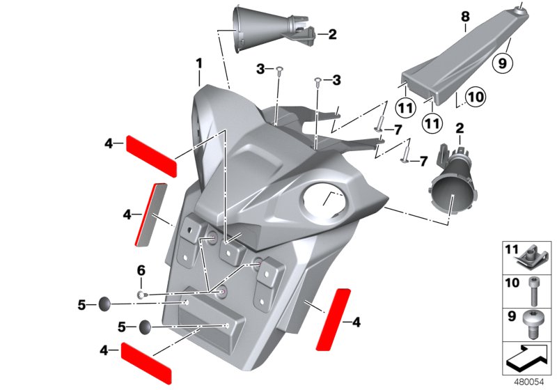 Kennzeichenträger SVA для MOTO K19 C 650 GT 16 (0C05, 0C15) 0 (схема запчастей)