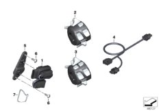 Переходный провод выключателя для MOTO K48 K 1600 GT (0601,0611) 0 (схема запасных частей)