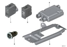 USB-/Audio-интерфейс для BMW F25 X3 35iX N55 (схема запасных частей)