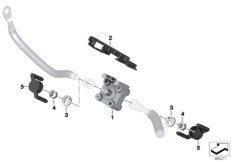 Плюсовой вывод в моторном отсеке для BMW K48 K 1600 GTL 17 (0F02, 0F12) 0 (схема запасных частей)