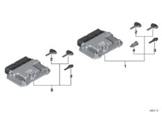 Система одновременного запирания EWS 3 для BMW K70 F 700 GS 17 (0B06, 0B16) 0 (схема запасных частей)