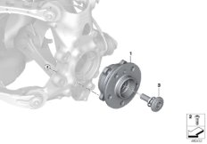 Подшипники ступицы колеса для BMW I01 i3 60Ah IB1 (схема запасных частей)