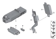 Детали телефония беспроводная зарядка для BMW F36 418i B38 (схема запасных частей)