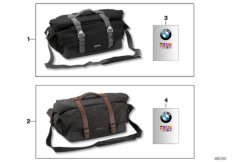 Задняя сумка для BMW K21 R nineT (0A06, 0A16) 0 (схема запасных частей)