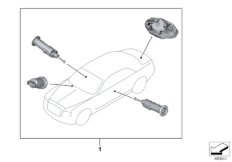 одновременное запирание для BMW RR4 Ghost N74R (схема запасных частей)