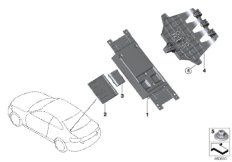 ЭБУ телематических услуг для BMW F23 M235iX N55 (схема запасных частей)