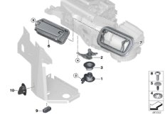 Различные втулки / уплотнения для BMW RR11 Phantom N74L (схема запасных частей)