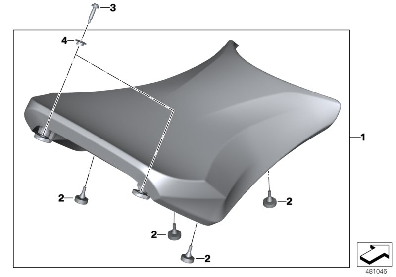 Сиденье для BMW K47 S 1000 R (0D02, 0D12) 0 (схема запчастей)