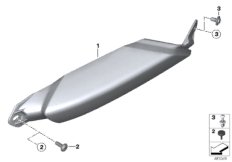 Накладка шланга системы охлаждения для BMW K48 K 1600 GT 17 (0F01, 0F11) 0 (схема запасных частей)