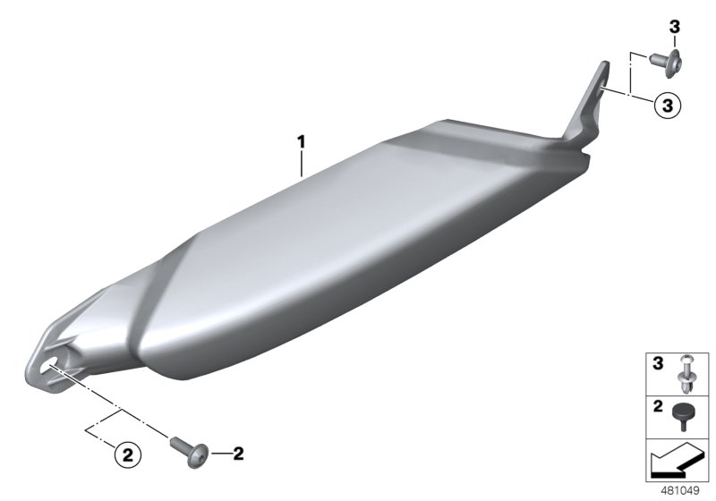 Накладка шланга системы охлаждения для BMW K61 K 1600 Bagger (0F51, 0F53) 0 (схема запчастей)