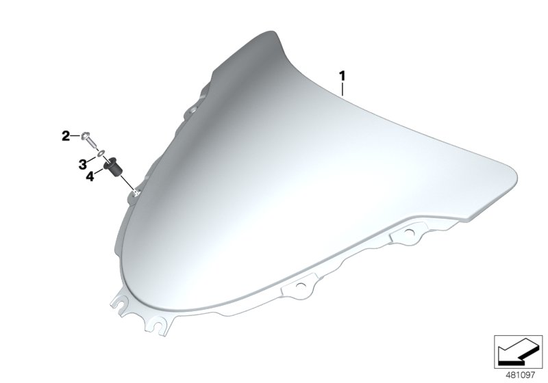 Ветрозащитный щиток / крепление для MOTO K32 R nineT Racer (0J21, 0J23) 0 (схема запчастей)