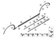 Накладка порог / арка колеса для BMW F26 X4 30dX N57N (схема запасных частей)