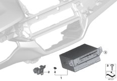 Головное устройство High 2 для BMW G01 X3 20iX B46D (схема запасных частей)