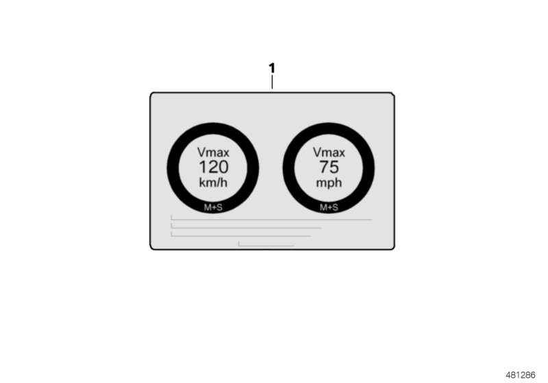 Шильдик с указанием скорости для MOTO K16 G 450 X (0145) 0 (схема запчастей)