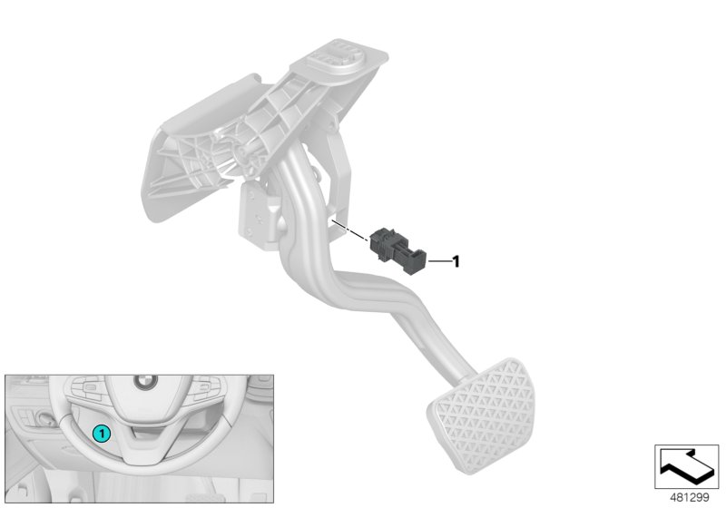 Выключатель стоп-сигнала для BMW G12 750LiX 4.0 N63R (схема запчастей)
