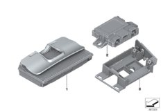 Детали телефония беспроводная зарядка для BMW F06 M6 S63N (схема запасных частей)