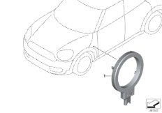 Освещение зарядной розетки для BMW F60 Cooper SE ALL4 B38X (схема запасных частей)