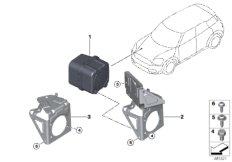 Автомобильный звукогенератор для BMW F60 Cooper SD B47D (схема запасных частей)