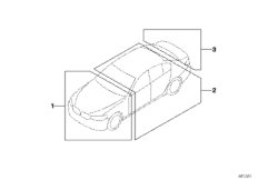 Шильдики для BMW F48N X1 20i B42 (схема запасных частей)