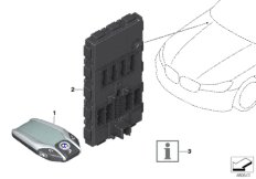 Дооснащение ассистент парковки для BMW G12 750Li N63R (схема запасных частей)