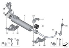 Пер.стабилизатор/Dynamic Drive полнопр. для BMW G30 M550iX N63R (схема запасных частей)
