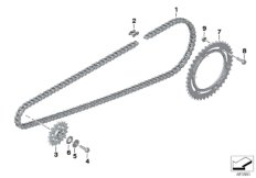 Цепной привод для BMW K03 G 310 R (0G01, 0G11) 0 (схема запасных частей)