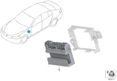Коммутатор Ethernet для BMW G01 X3 20iX B46D (схема запасных частей)