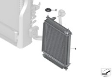 Доп. радиатор в колесной нише для BMW RR12 Phantom EWB N74L (схема запасных частей)