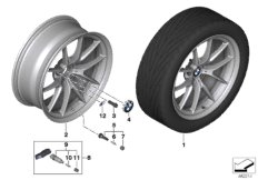 BMW л.м.колесо Y-образная спица 763M для BMW F80N M3 S55 (схема запасных частей)