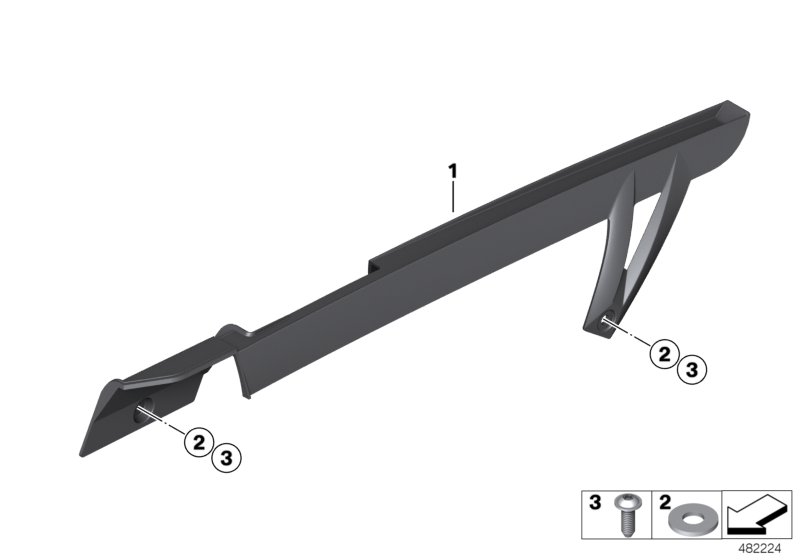 Карбоновая защита цепи HP для BMW K46 S 1000 RR 15 (0D10,0D21) 0 (схема запчастей)