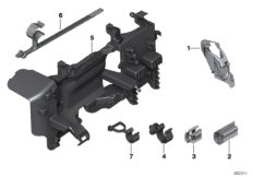 Элементы крепления жгута проводов для BMW F30 320i ed N13 (схема запасных частей)