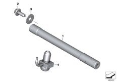 Масляная трубка / масляная форсунка для BMW K03 G 310 R (0G01, 0G11) 0 (схема запасных частей)