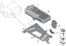 Усилитель/кронштейн для BMW RR11 Phantom N74L (схема запасных частей)