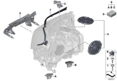 Детали фары для BMW G32 640i B58 (схема запасных частей)