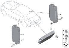 Блок управления Coach Door для BMW RR31 Cullinan N74L (схема запасных частей)