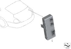 Блок упр.функц.модуля крышки багажника для ROLLS-ROYCE RR31 Cullinan N74L (схема запасных частей)