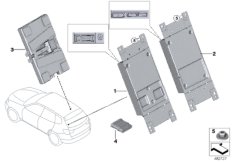 ЭБУ телематических услуг для BMW F25 X3 28iX N52N (схема запасных частей)