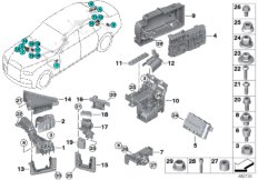 Токораспределитель/распределитель B+ для BMW RR31 Cullinan N74L (схема запасных частей)