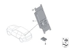 ЭБУ телематических услуг для BMW F25 X3 18d B47 (схема запасных частей)