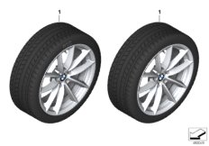 Spike/SC колесо в сб.зим. диз. 618-18" для BMW G01 X3 18d (TX11) B47 (схема запасных частей)