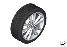 Spike/SC колесо в сб.зим. диз. 691-19" для BMW G01 X3 M40dX (TX95) B57 (схема запасных частей)