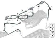 Клапан вентиляции топливного бака для BMW G02 X4 20iX B48 (схема запасных частей)