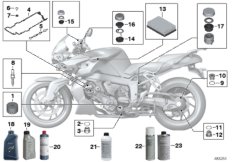 ТО по регл.Oelservice / Inspektion для MOTO K43 K 1200 R Sport (0585,0595) 0 (схема запасных частей)