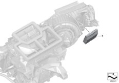 ЭБУ кондиционера для BMW G01 X3 20dX (TX32) B47 (схема запасных частей)