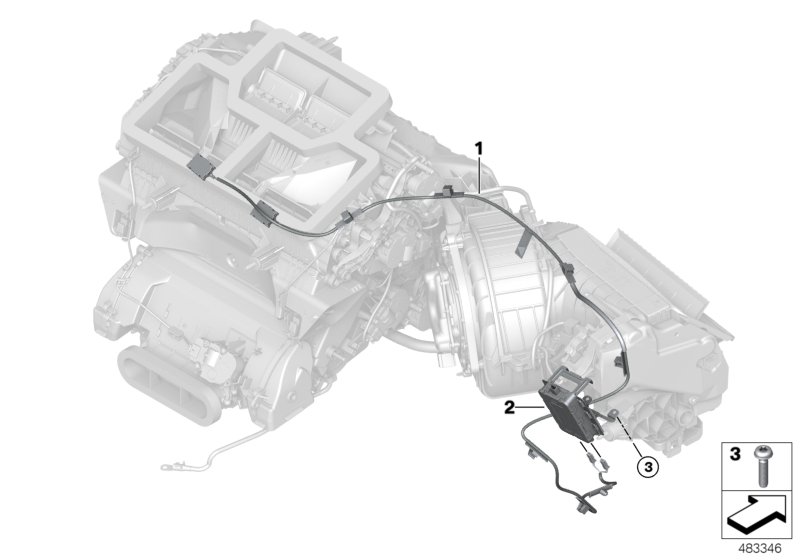 Ионизатор для BMW G01 X3 M40dX (TX95) B57 (схема запчастей)