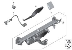 Тягово-сцепн.устр-во откидное электрич. для BMW G11 750iX N63R (схема запасных частей)