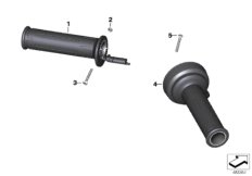 Дооснащение системы обогрева ручек для BMW K49 S 1000 XR (0D03, 0D13) 0 (схема запасных частей)
