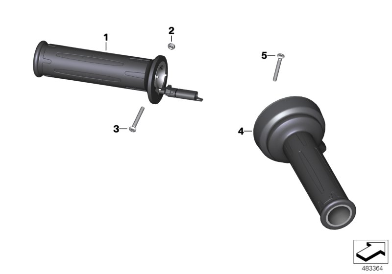 Дооснащение системы обогрева ручек для BMW K49 S 1000 XR (0D03, 0D13) 0 (схема запчастей)