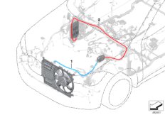 Шины питания основной жгут проводов для BMW F48N X1 25dX B47E (схема запасных частей)