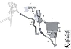 фильтр с активированным углем для BMW RR31 Cullinan N74L (схема запасных частей)